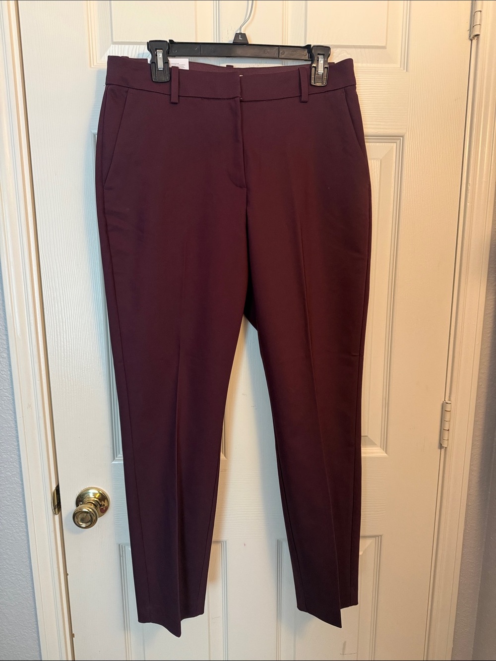 H&M Burgundy Tailored Ponte Trousers
